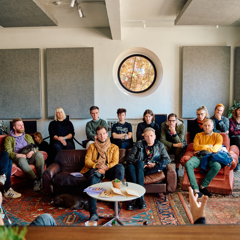 Alex Maiole and Oliver Ackermann at Tallinn Music Week Talks 2021