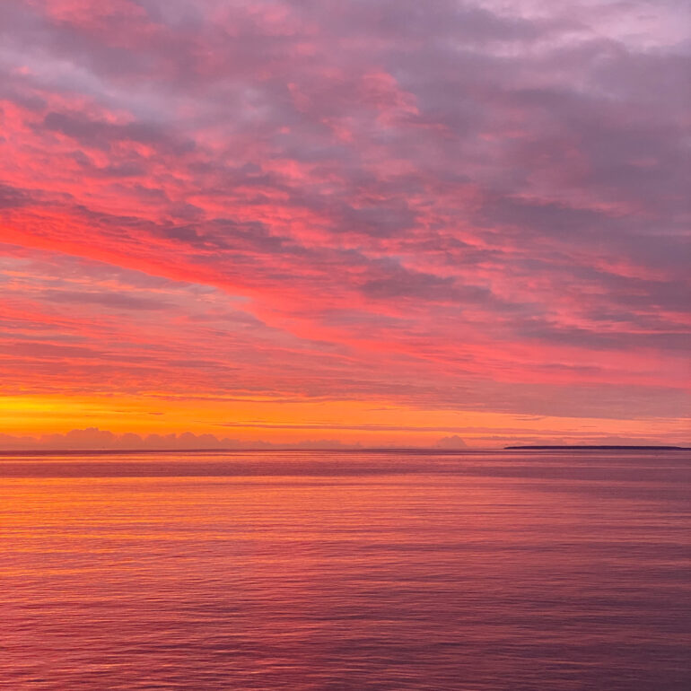 Beautiful Sunset over baltic sea