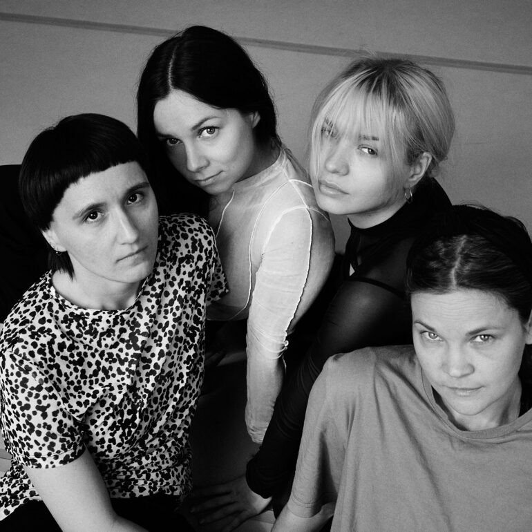 Black & White Portrait of Estonian Dancers