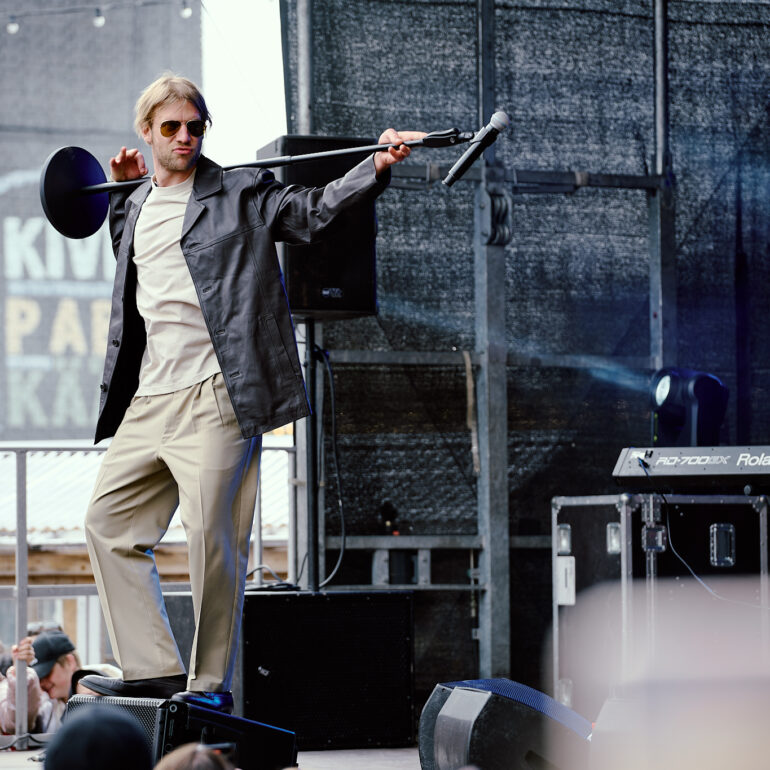 Ivan Dorn performing at Telliskivi Loomelinnak, Tallinn Music Week 2022