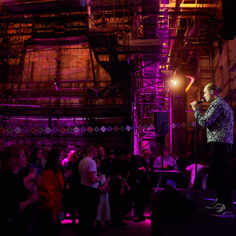 Jon Hazel performing at Kulutuurikatel, Tallinn Music Week Opening Night 2021