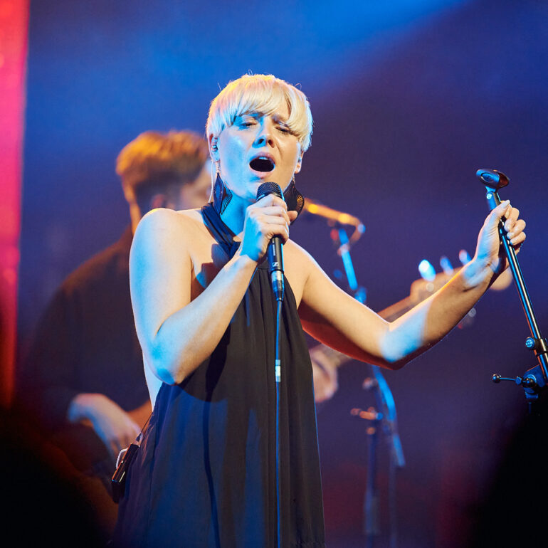 Mica Millar performing at Funk Embassy Night, Vaba Lava, Telliskivi Loomelinnak, Tallinn Music Week 2023