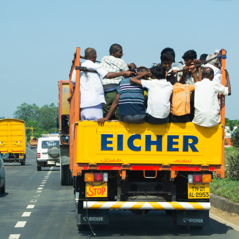 Street Photography in Chennai Highway, India