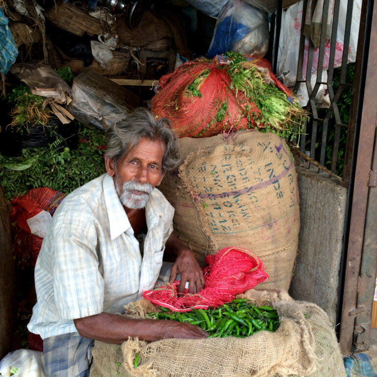 Street Photography in Chennai, India - Vegetable market
