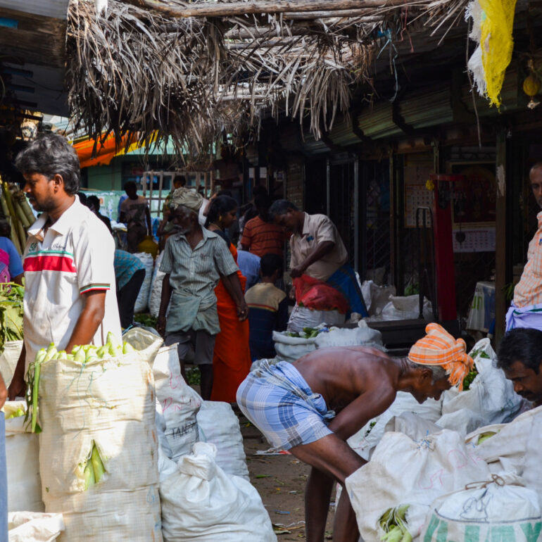 Street Photography in Chennai, India - Vegetable market