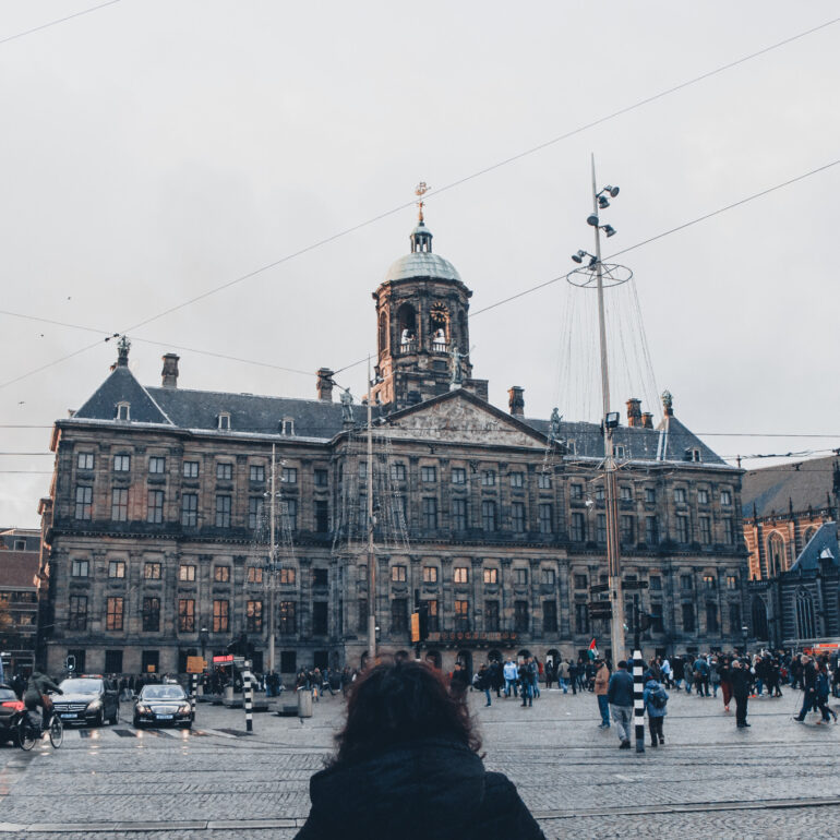 Take a walk at Dam Square Amsterdam