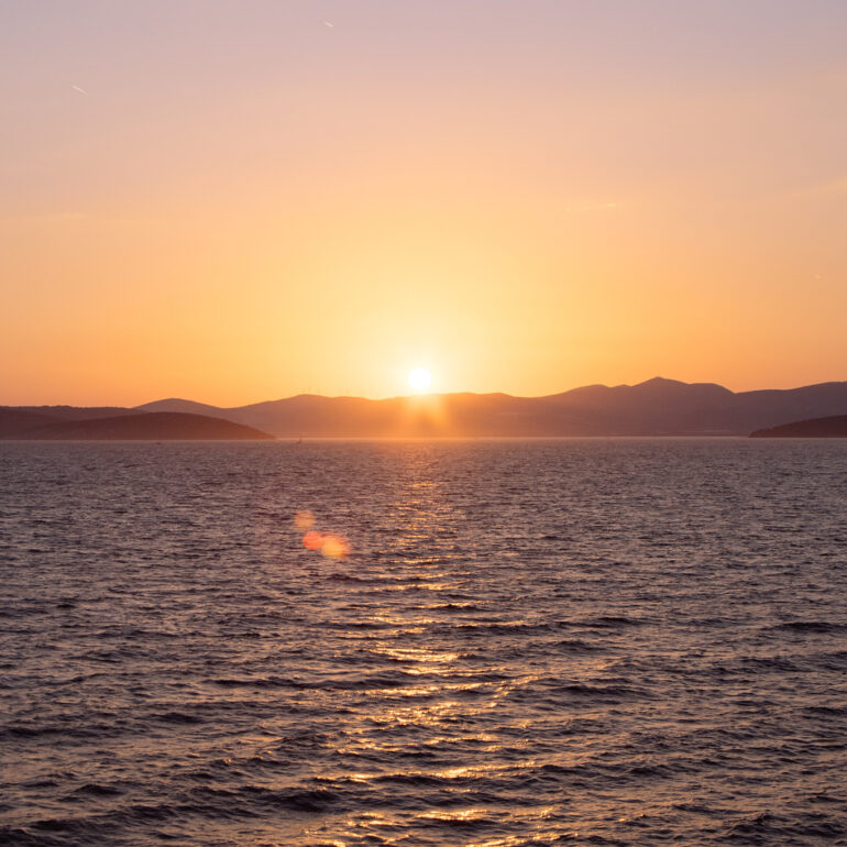 Visit Split, Croatia - Beautiful Sunset in Adriatic Sea